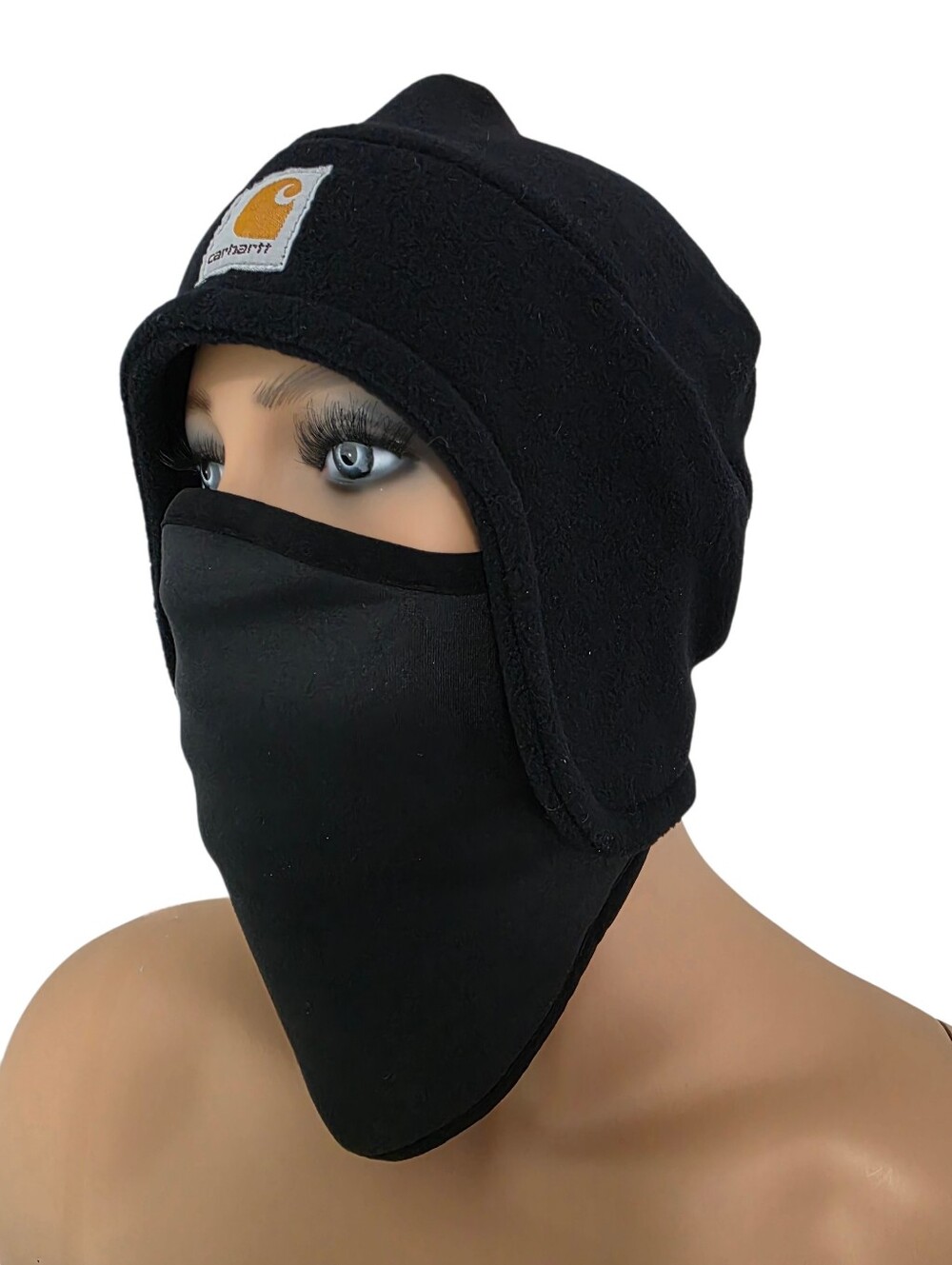 Carhartt 2 in 1 Black Fleece Hat New